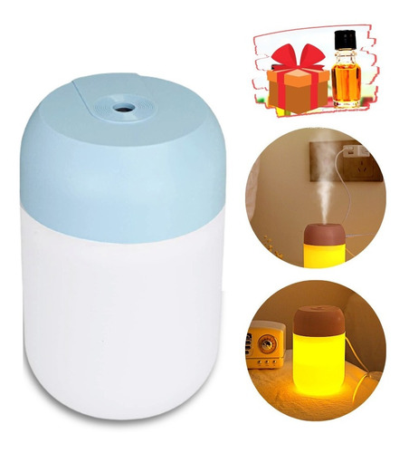 Lámpara Humidificador Ultrasónico Aromaterapia + Esencia 