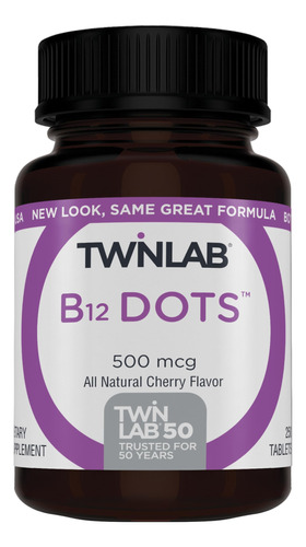 Twinlab B-12 puntos Sublinguales  500 mcg  250 tabletas