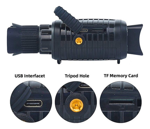 Visão Noturna Infravermelho Hd 1080p E Suporte Para Coronha