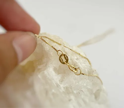 Tejido Cola De Rata Oro Cadena Oro 14k Cola De Rata 50cm Envío Gratis