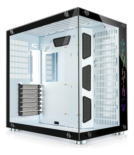 Atx Mid Tower Funda Blanca Para Pc Para Juegos 2 Paneles De