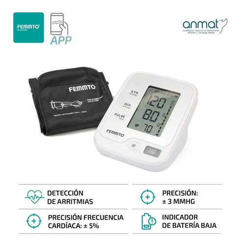 Imagen 2 de 10 de Kit Tensiometro Digital Y Oximetro Saturometro Dedo Femmto