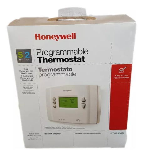 Termostato Honeywell Rth2300b Programable