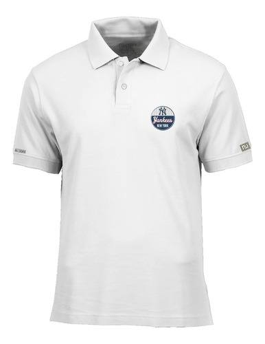Camiseta Tipo Polo New York Yankees Hombre Php