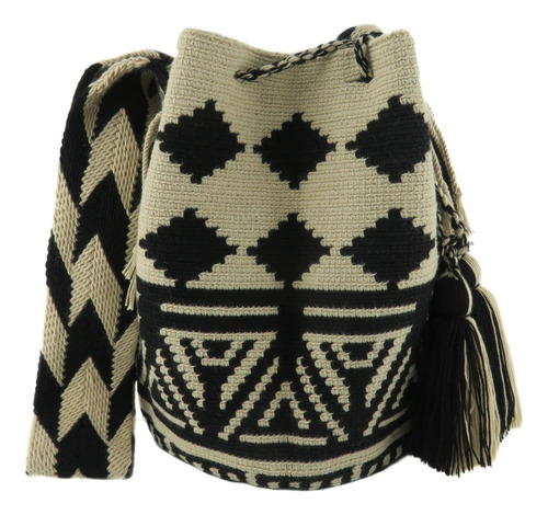 Mochilas Wayuu Para Hombre Colores Tierra Ref.4