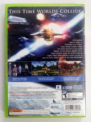 Phantasy Star Universe Xbox 360 Garantizado (Reacondicionado)