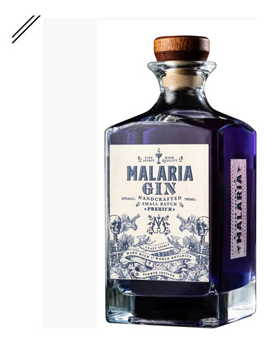 Gin Malaria Handcrafted Small Batch 700ml - Go Whisky Baires