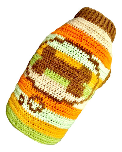 Sweater, Abrigo Para Perro Tejido A Crochet Modelo Hueso L