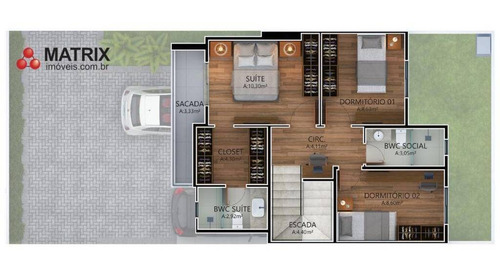Imagem 21 de 22 de Sobrado À Venda, 95 M² Por R$ 510.000,01 - Cajuru - Curitiba/pr - So2503