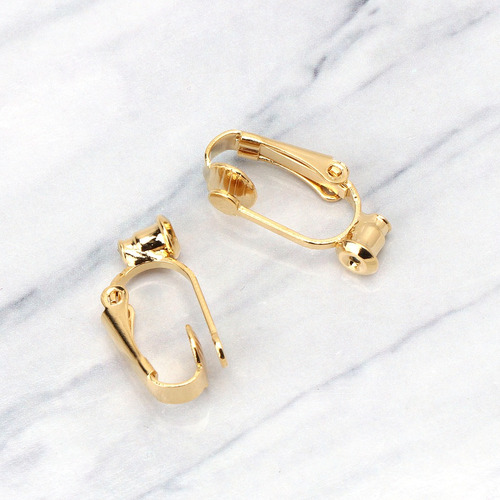1 Par De Convertidores De Aretes De Aro Con Clip, Sin Perfor