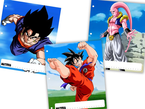 Asignaturas Caratulas Separad Imprimibles Dragon Ball Z 02