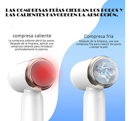 Cepillo Facial Cepillo Eléctrico Recargable Con 6 Cabezales