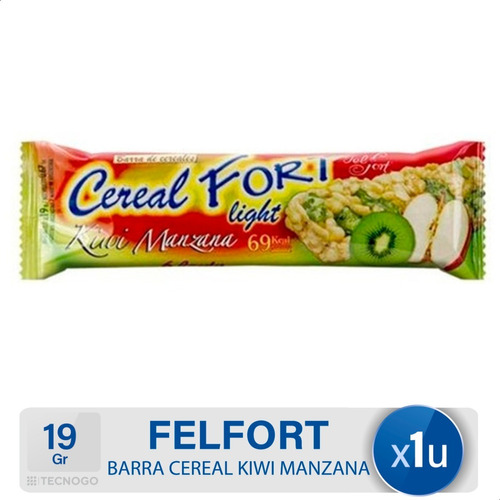 Barra De Cereal Felfort De Kiwi Y Manzana - Mejor Precio