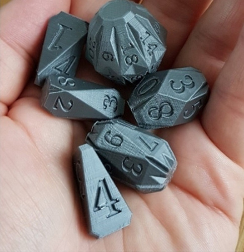 Kit De Dados Para Rpg Com Sete Dados Conjunto D&d Dice Idioma Não aplicável 0