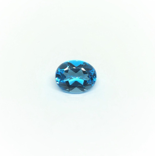 Imagen 4 de 4 de Topacio Skyblue Facetado Ovalado 8x10mm / Calibrado