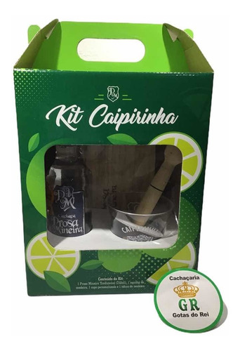 Kit Prosa Mineira Caipirinha, Tábua, Macerado,cachaça E Copo