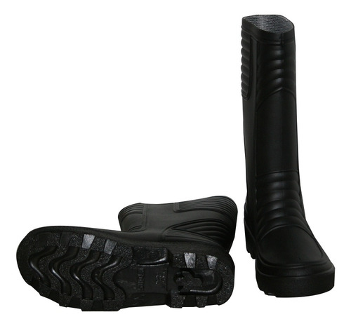 Imagen 3 de 9 de Botas Pvc Caña Larga Sin Puntera Supla, Negra Talla 45 Pc