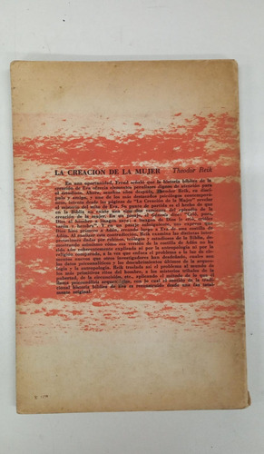 La Creacion De La Mujer - Theodor Reik - Ed. Peuser - 1962 (Usado)