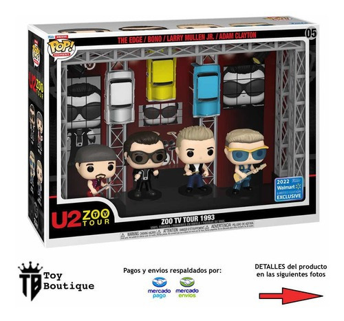 Turnê de TV do Funko Rocks U2 Zoo em 1993, exclusivo do Walmart