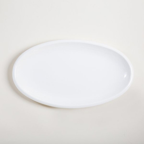 Bandeja Fuente Oval Porcelana Blanca Importada 46cm