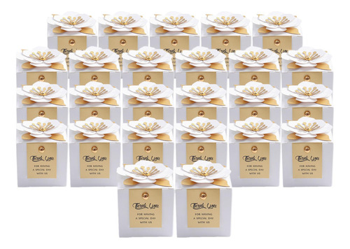 25 Uds Caja De Dulces Para Bodas Banquete Aniversario Estilo