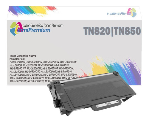 Toner Generico Tn820 Para Brothe Hl-l6300 Hl-l6400 Mfc-l5700