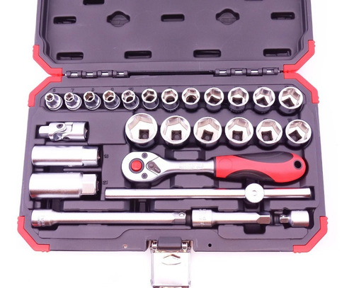 Imagem 4 de 5 de Jogo De Soquetes Gedore Red Sextavado 3/8 26 Pcs R59003026