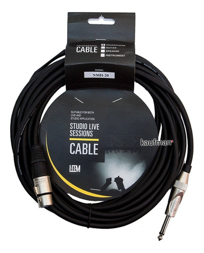 Imagen 1 de 4 de Cable Canon Plug Para Micrófono Plugs Gruesos Blindados 6mts