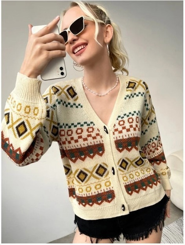 Sueter Cardigan Tribal Tallas Envio Incluido