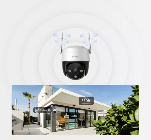 Imou Cámara Wifi Ip De Vigilancia 8mp F88fin-plus-32 Con Microsd 32gb Y  Letrero Disuasivo Sirena Y Luz Integrada 4k Ir 30m Wi-fi Doble Banda F88fin  Ia