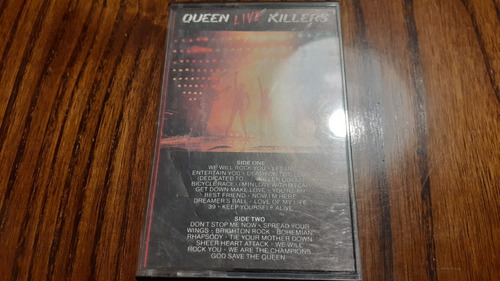 Queen Live Killers Casete 1979 Elektra Estados Unidos