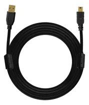 Comprar Slim Company Cable Usb a Mini Usb V3 Para Carga y Datos 2.0 Para Camaras Canon, Control de Ps3, Gps Y Antena Wifi Rompe Muros De 10 Metros Color Negro