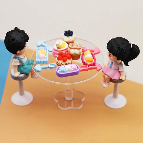 Mesa De Casa De Muñecas En Miniatura, Muebles 1/12, Adornos
