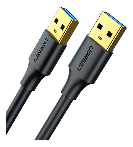 Cable USB 3.0 Ugreen tipo A macho a macho, 2 metros, negro