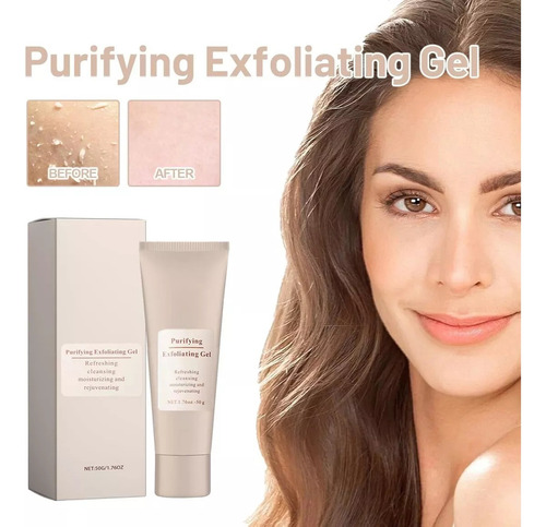 Exfoliante Facial, Exfoliante En Gel Para Rostro, 2 Unidades