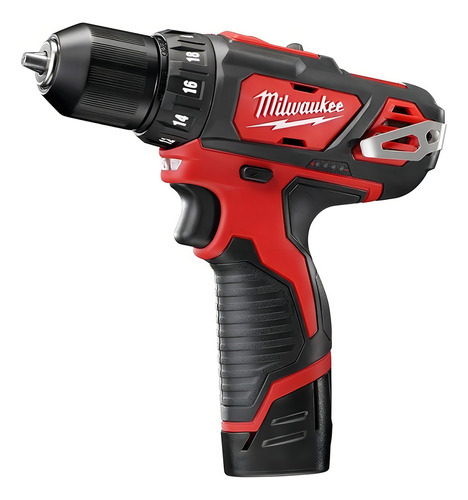 Furadeira de chave de fenda Milwaukee 2407-259 M12 com 2 baterias vermelhas