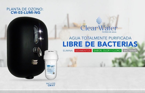 Imagen 2 de 9 de Planta Ozono Clear Water Modelo Lumi Negra