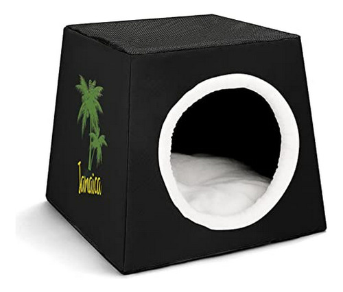 Palm Tree Jamaica Pet House Cama Portátil Para Perros, Sofá 