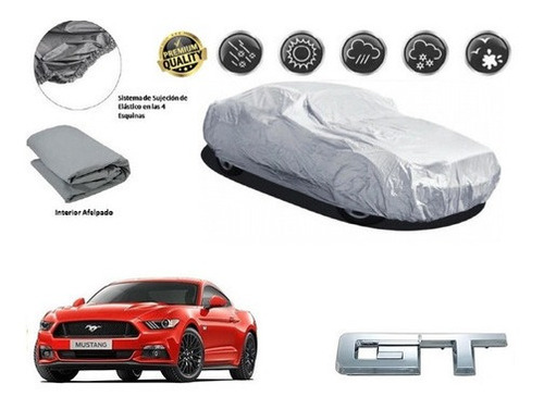 Funda Car Cover Afelpada Premium Ford Mustang Gt V8 2015