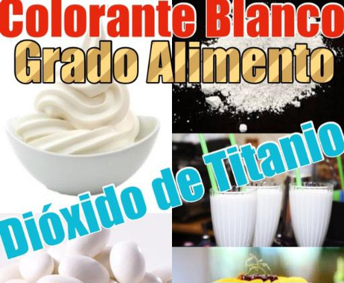 Libro Colorante Blanco Alimenticio Dioxid Titanio Reposteria