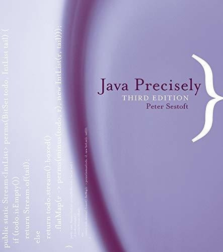 Book : Java Precisely, Third Edition (the Mit Press) -...