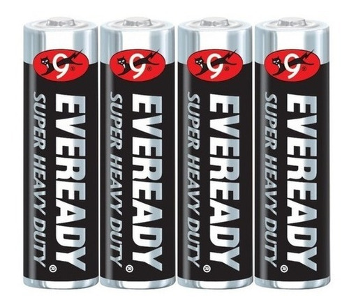 Pilas Aa Zinc Carbon Eveready Blister 4 Un Super Heavy Duty