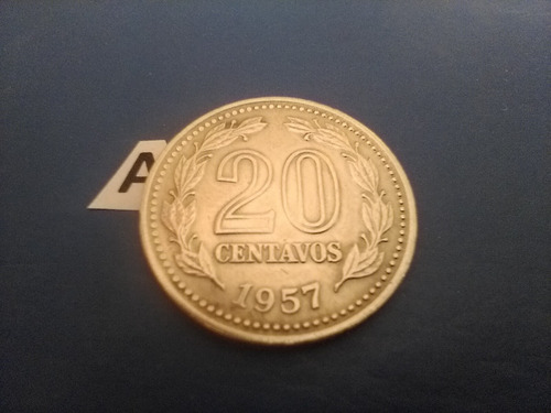 Monedas Argentina 20 Ctvos.del Año De 1957