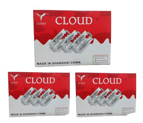 Filos Navaja Cloud .- Hojas De Afeitar X 100 Unidades X3u