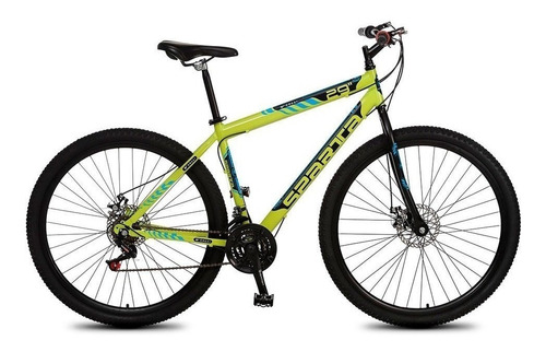 Mountain bike Colli Sparta aro 29 19" 21v cor amarelo-flúor