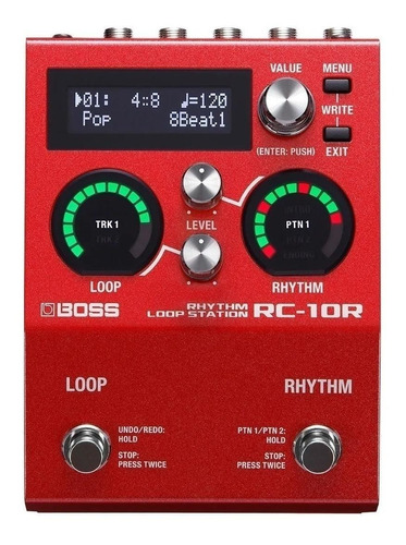 Pedal de efecto Boss Rhythm Loop Station RC-10R  rojo