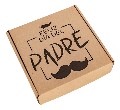 Caja Dia Del Padre Cartón Impresa  (20.5*20.5*5) X 20 U