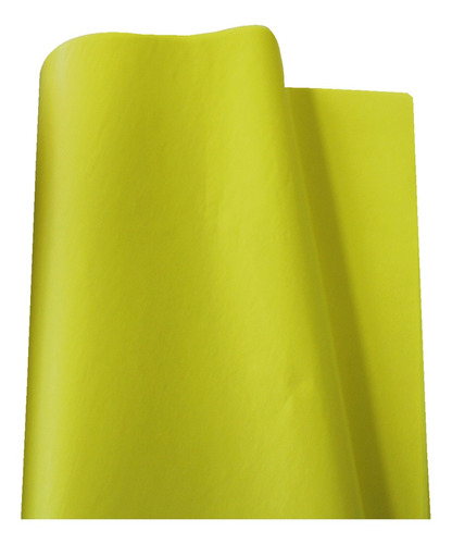 Papel De Seda 50x70 Cm Pacote Com 100 Folhas Amarelo