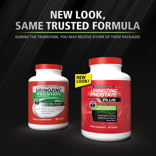 Suplemento Urinozinc Prostate Plus Para Hombres, Suministro