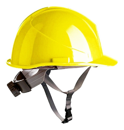 Casco Dielectrico Amarillo Ratchet Certificado + Barbuquejo